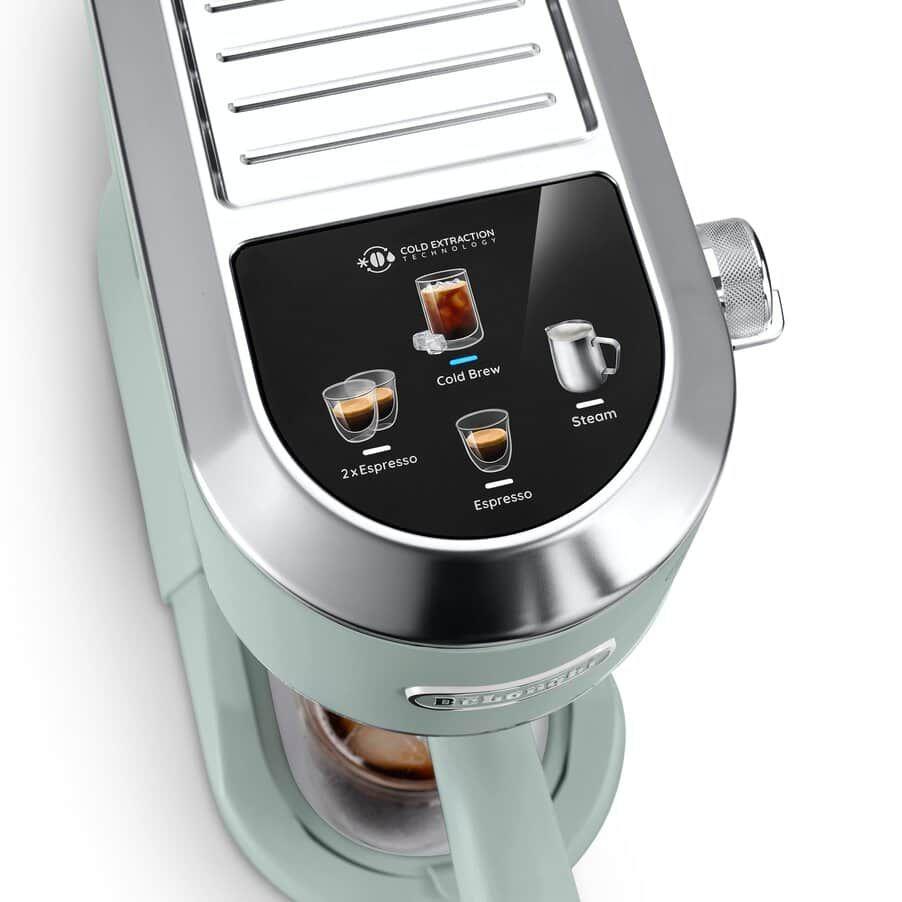 Máquina de Café Expresso DELONGHI Dedica Duo EC890.GR (Doses individuais, café moído - 15 bar - 1,1 l - Verde), miniatura 4