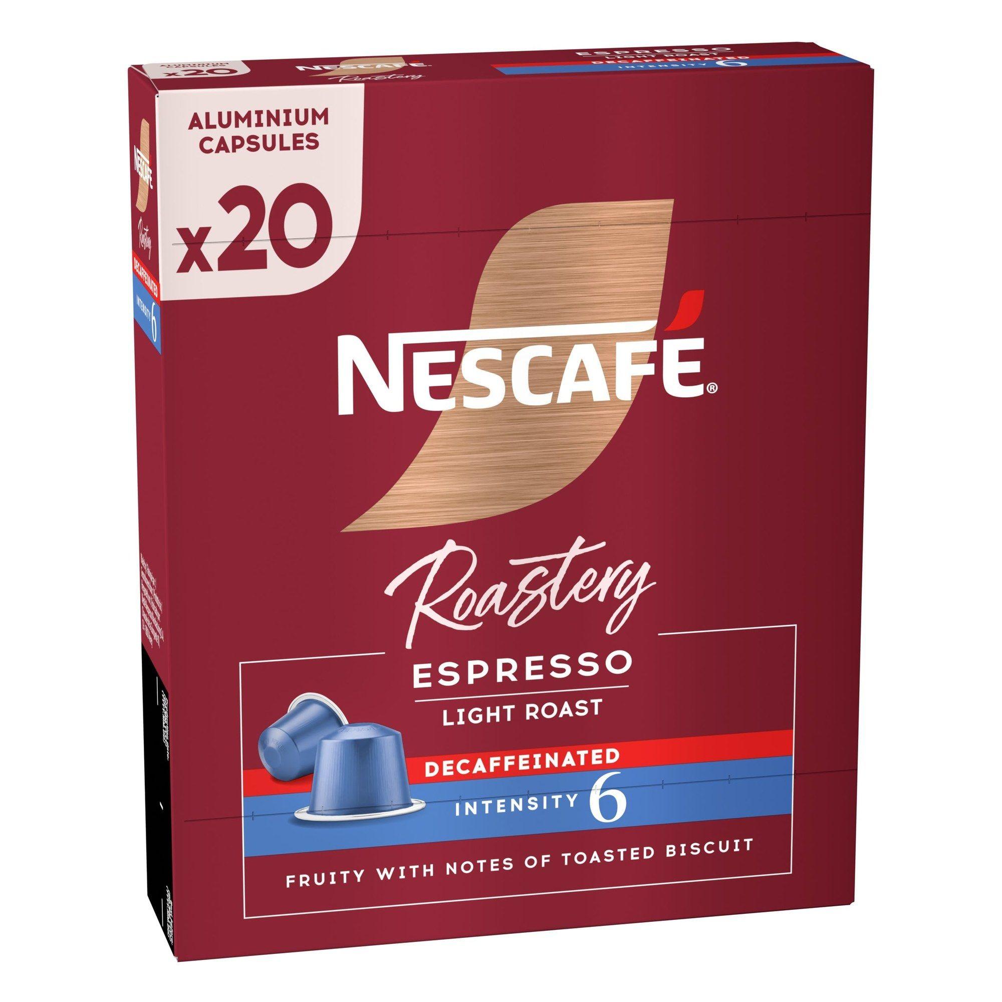 Cápsulas de Café NESTLÉ Roastery Espresso Descafeinado (20 unidades - Intensidade 6)