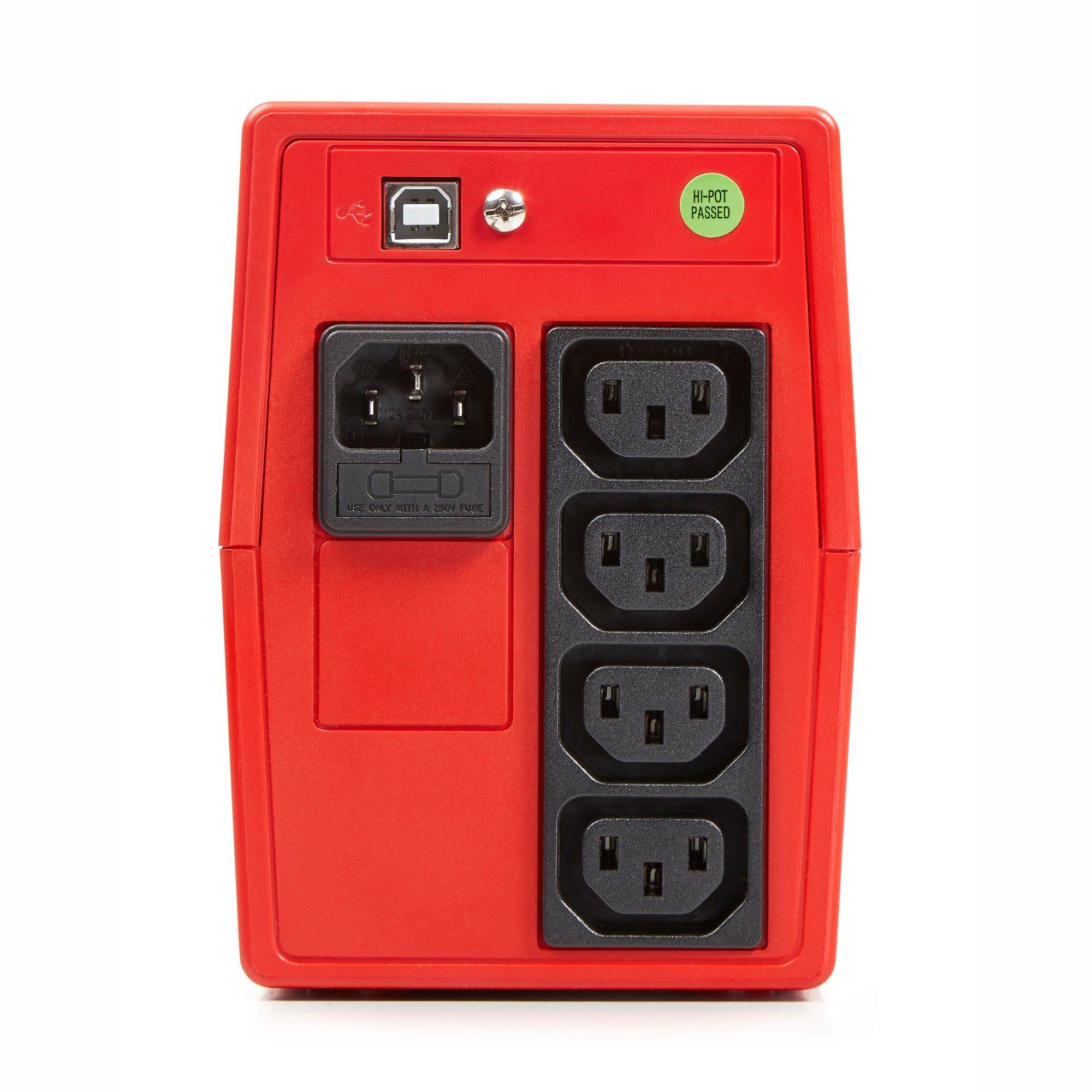 UPS SALICRU SPS 900 ONE IEC (Windows, Linux, Unix, Mac - USB Type-B - Vermelho e Branco), miniatura 3