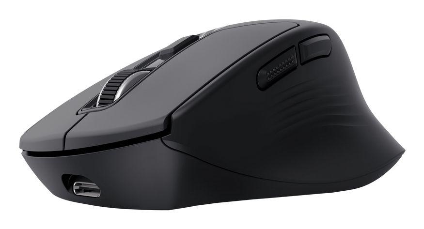 Rato TRUST Niven (Mão direita - 3200 DPI - RF Wireless+Bluetooth - Preto) — miniatura 2
