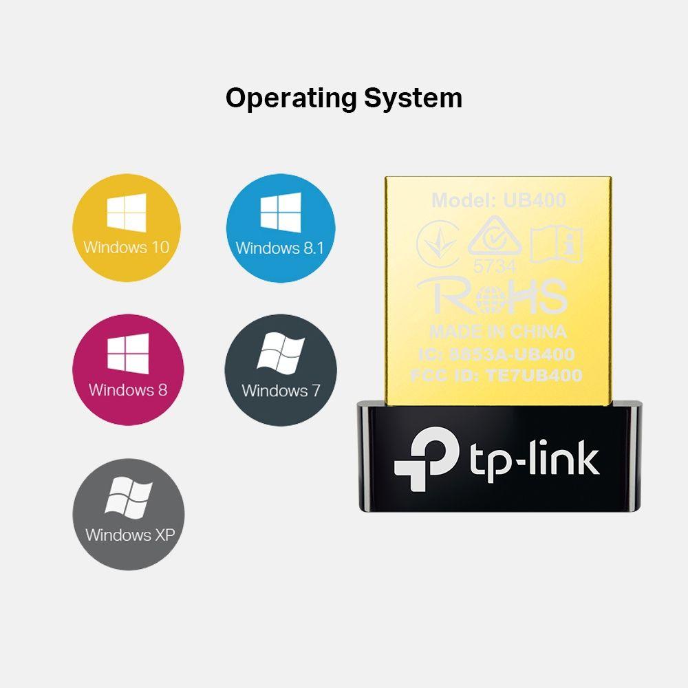 Adaptador Bluetooth USB TP-LINK UB400 V1 (USB Type-A - Preto e Dourado) — miniatura 4