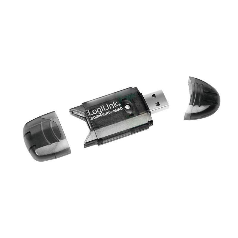 Leitor de Cartões de Memória LOGILINK CR0007 (USB 2.0 - Preto)