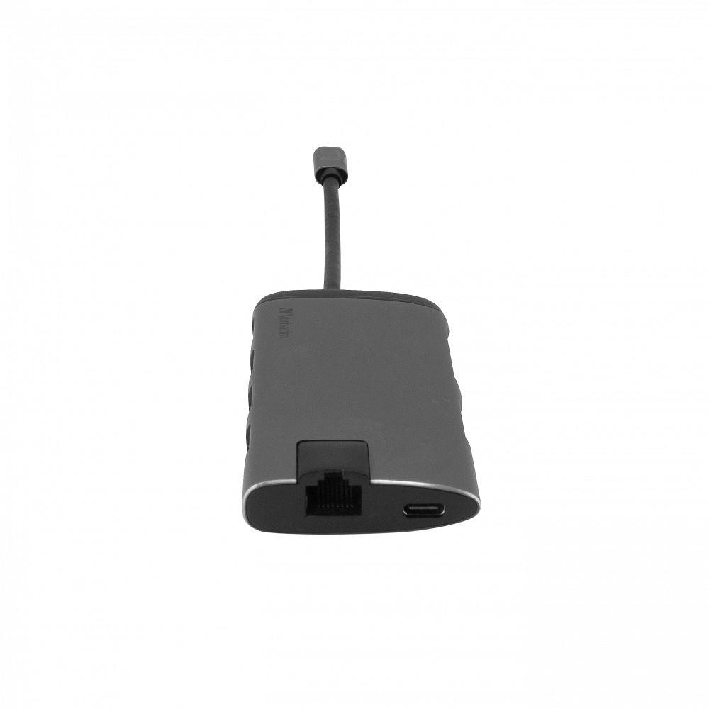 Dock USB-C VERBATIM 49142 (0,015 m - Preto/Prateado) — miniatura 5