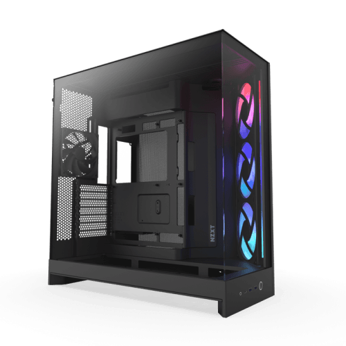 Caixa PC NZXT H9 Flow RGB (2025) (ATX, EATX, micro ATX, Mini-ITX - Midi Tower - Vidro temperado, SGCC, rede - Preto)