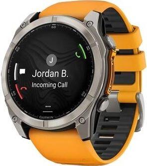 Smartwatch GARMIN fenix 8 51 mm AMOLED Safira (Redonda - Android, iOS - Digital AMOLED - Titânio/Laranja)