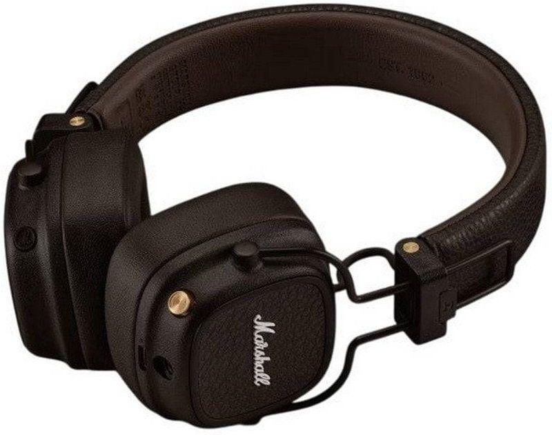 Auscultadores MARSHALL Major V (Bluetooth e ligação por cabo - 40 mm - 20–20 000 Hz - Castanho), miniatura 3