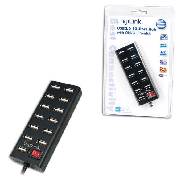 Hub USB LOGILINK UA0126 (0,75 m - USB 2.0 - Preto), miniatura 2