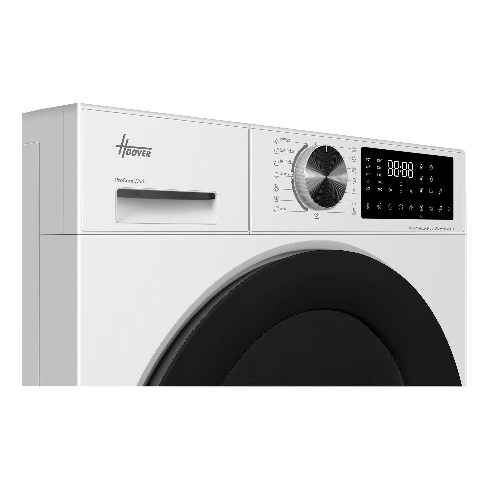 Máquina de Lavar Roupa Independente HOOVER H3W414BL9H (1400 RPM - B - A - Branco), miniatura 7