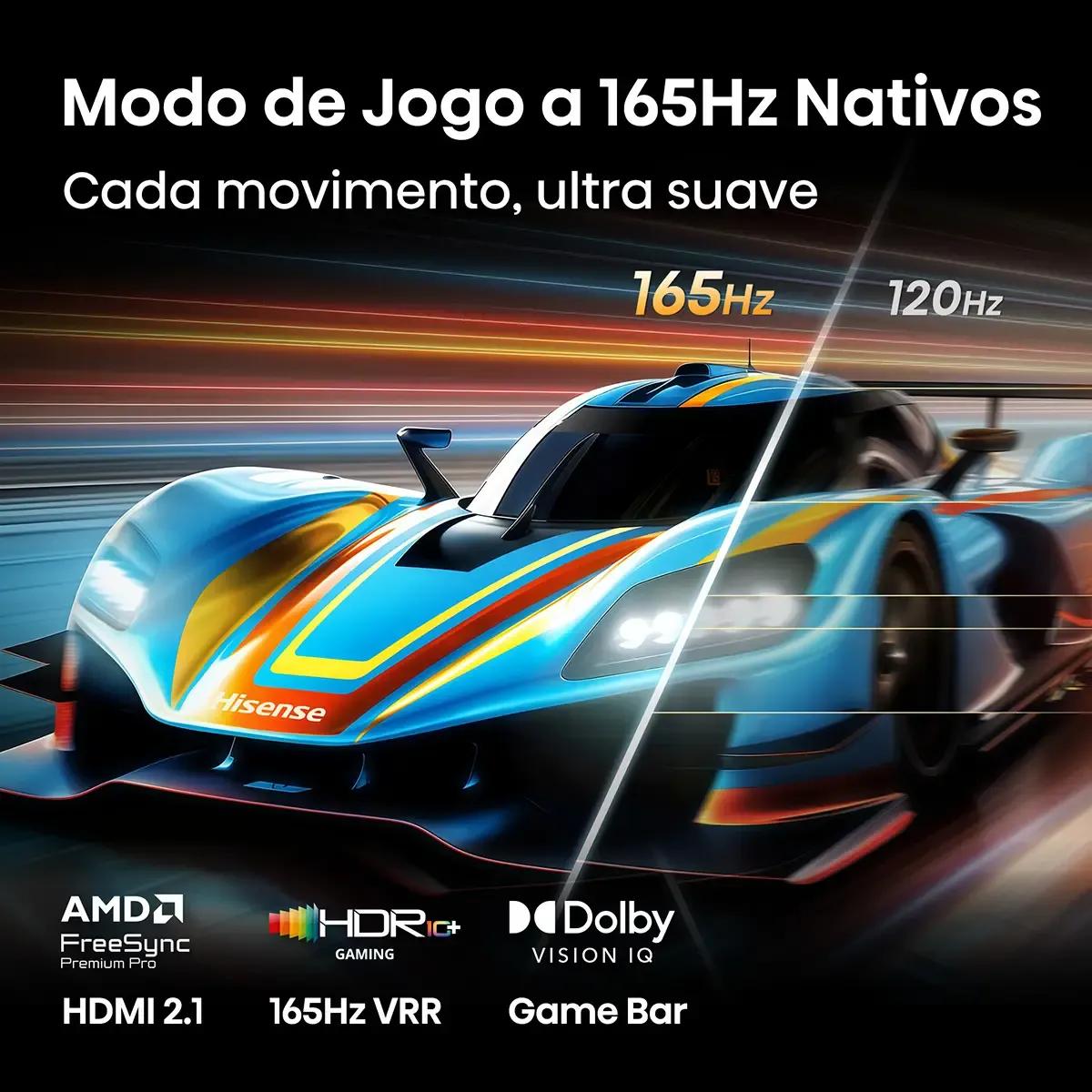 Televisão HISENSE TV 55U7S PRO (55" - LED - 4K Ultra HD - Cinzento e Preto), miniatura 5