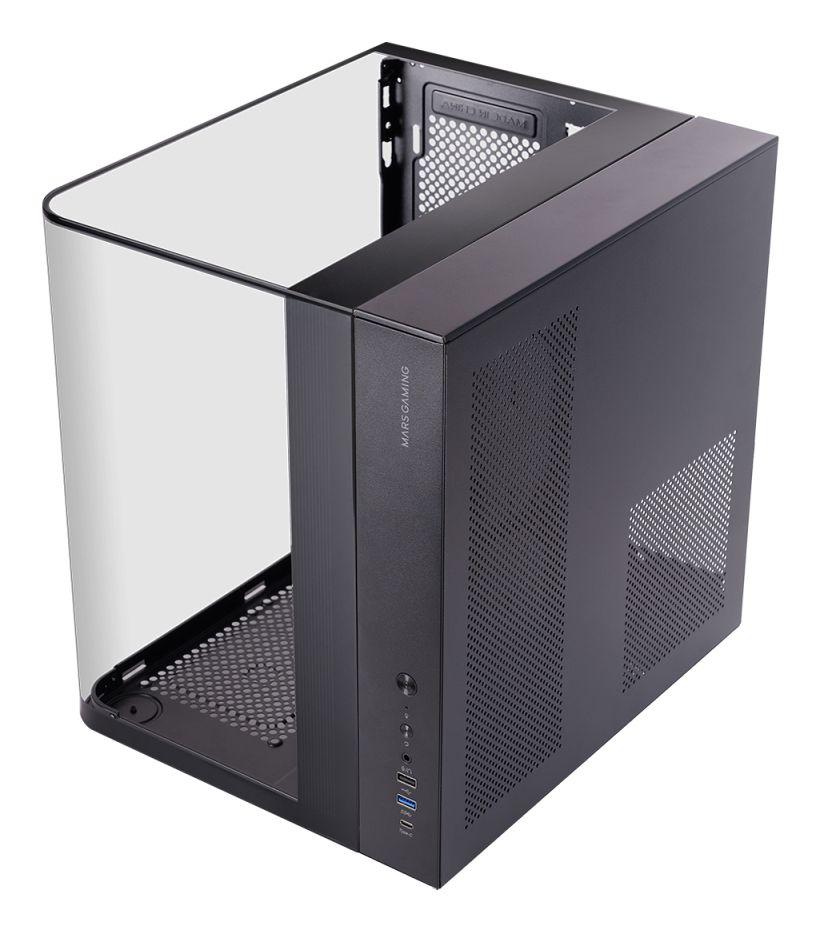 Caixa PC MARS GAMING MC-INFINIOLITE (ATX, micro ATX, Mini-ITX - Midi Tower - ATX, micro-ATX, Mini-ITX - Preto) — miniatura 3