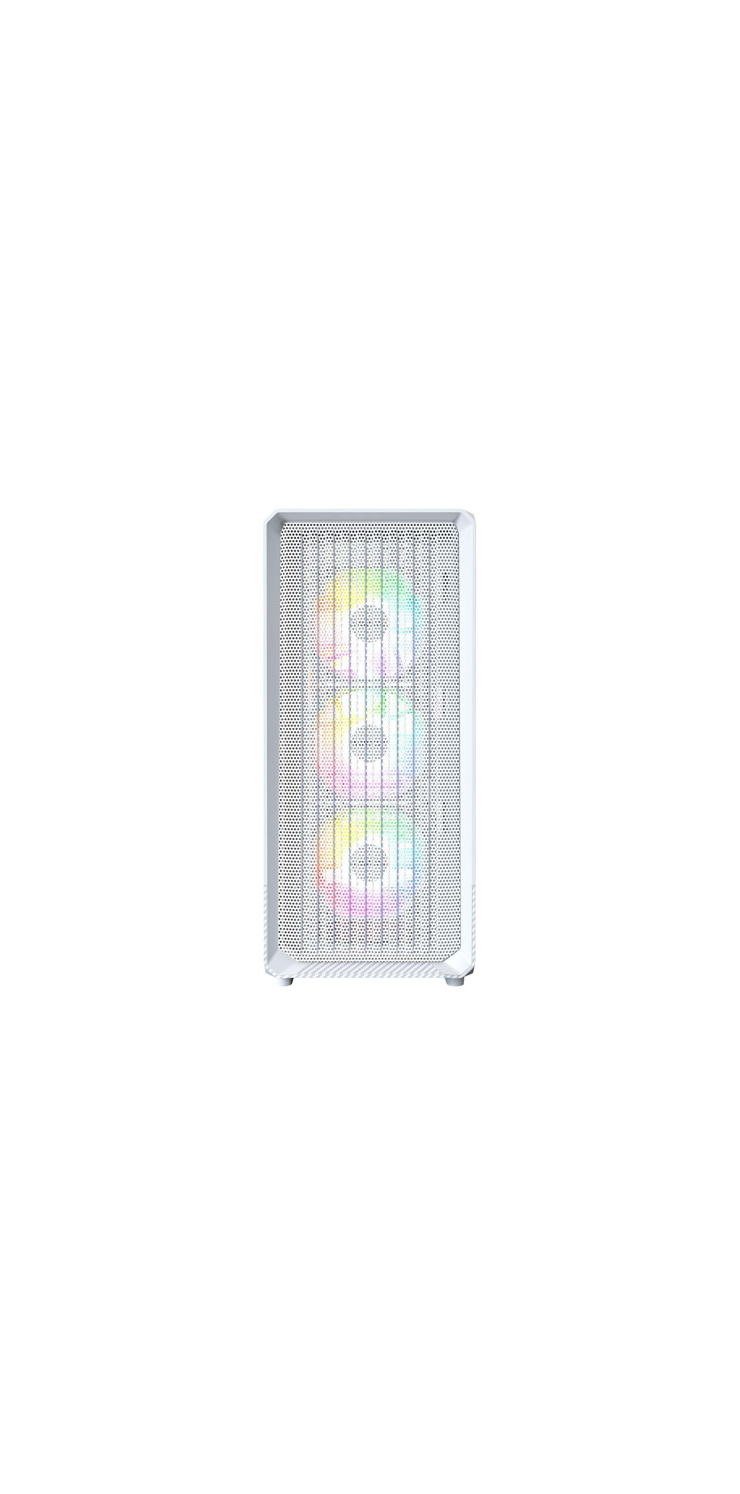 Caixa PC MONTECH X5 (Midi Tower - ARGB multicolorida - 16,5 cm - Branco)