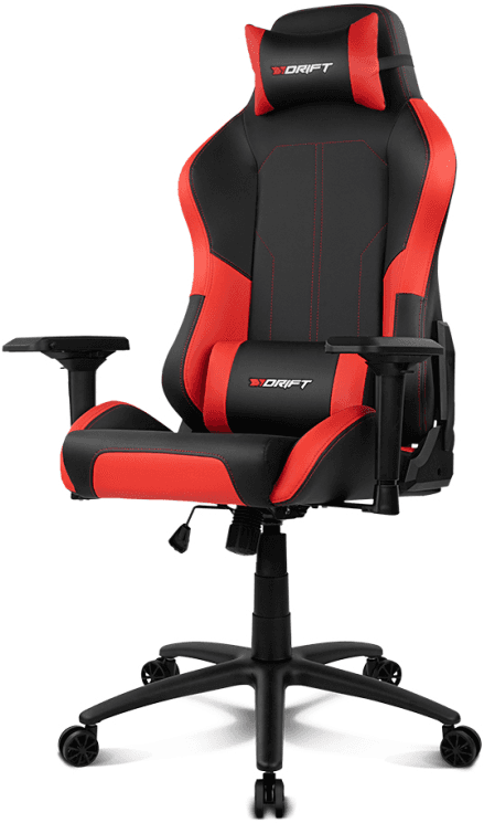 Cadeira Gaming DRIFT DR250R (150 kg - 9 cm - Pele sintética, espuma - Preto/Vermelho), miniatura 2
