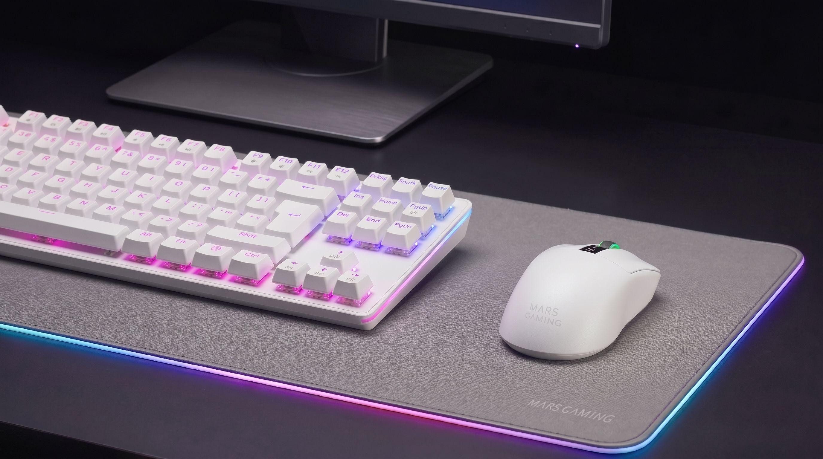 Rato Gaming Sem Fios MARS GAMING MMW-Elite (Mão direita - Branco), miniatura 14