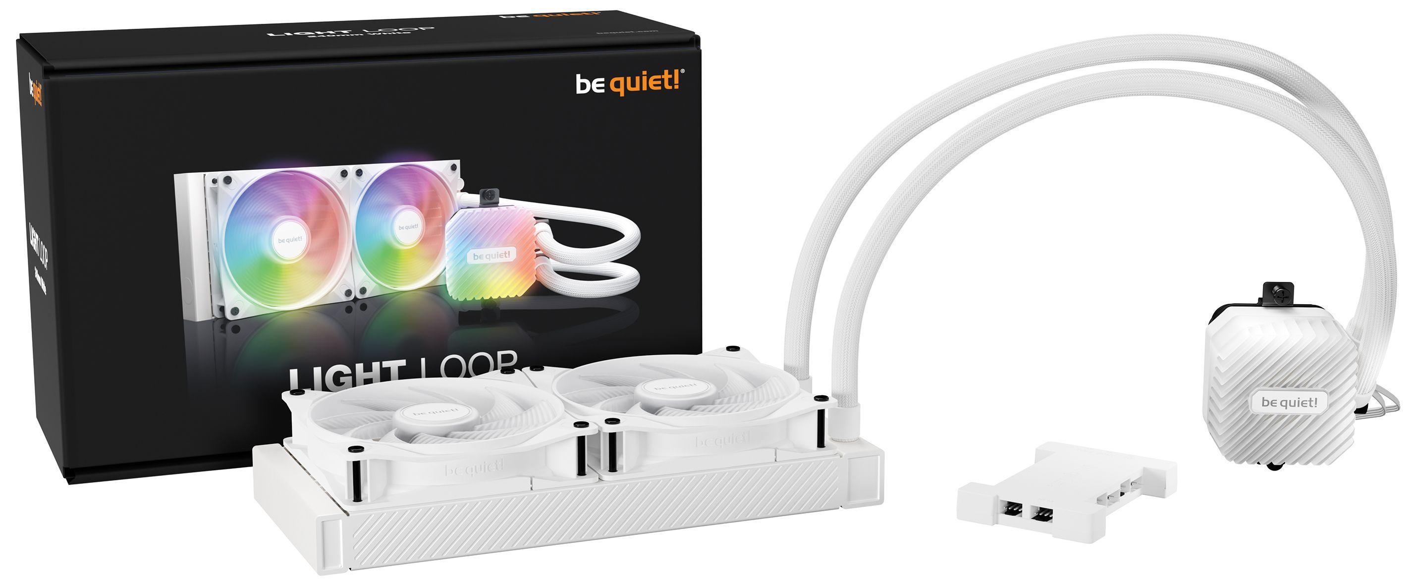 Refrigerador Líquido All-in-One BE QUIET! LIGHT LOOP 240mm (120 mm - 2 ventoinhas - 2100 RPM - Branco) — miniatura 4