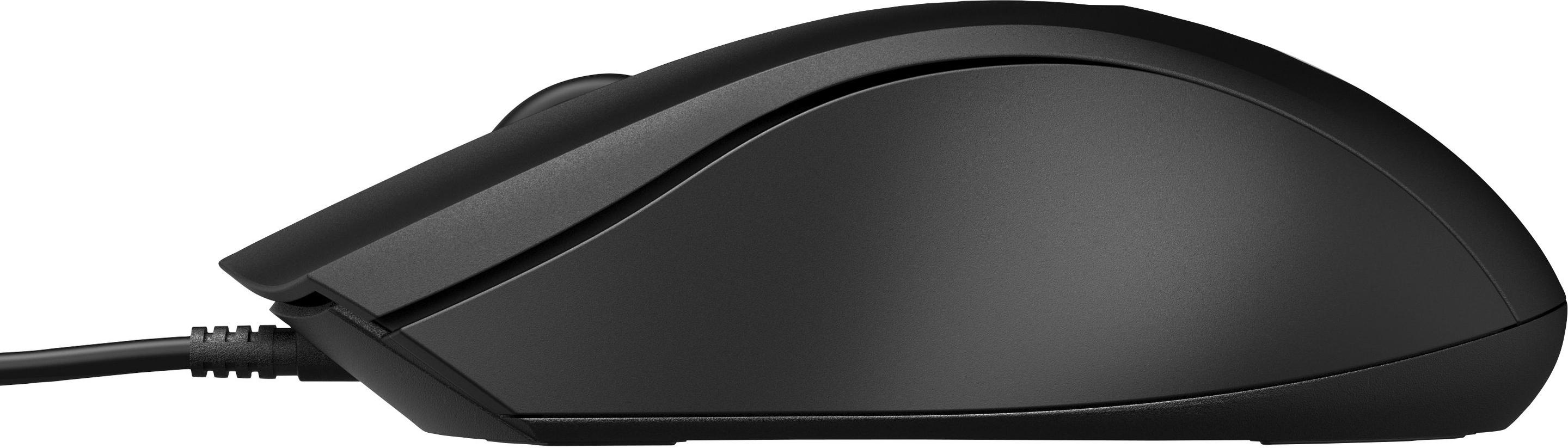 Rato HP 100 (Ambidestro - 1600 DPI - Ótico - Preto), miniatura 3