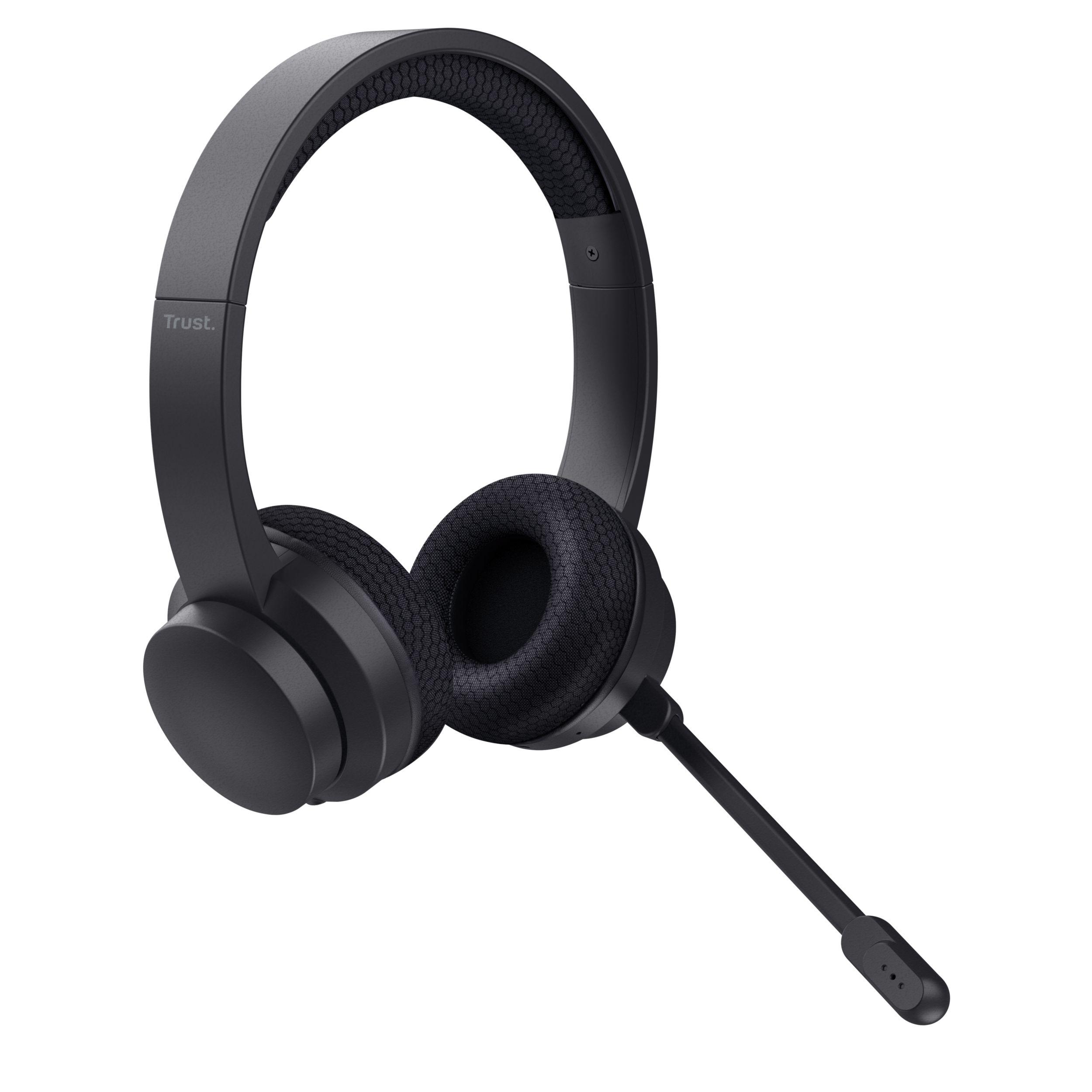 Headset TRUST Ayda Wireless ENC (Binaural - Com fios e sem fios - Supra-aural - Preto) — miniatura 6