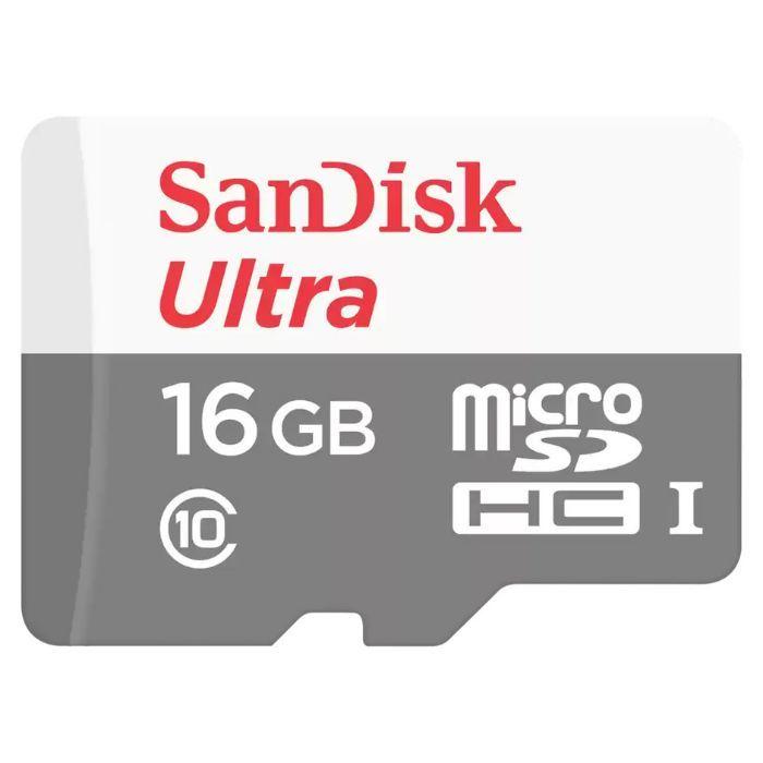 Cartão de Memória SANDISK Ultra (128GB - Classe 10 - Até 100 MB/s - Cinzento e Vermelho), miniatura 2