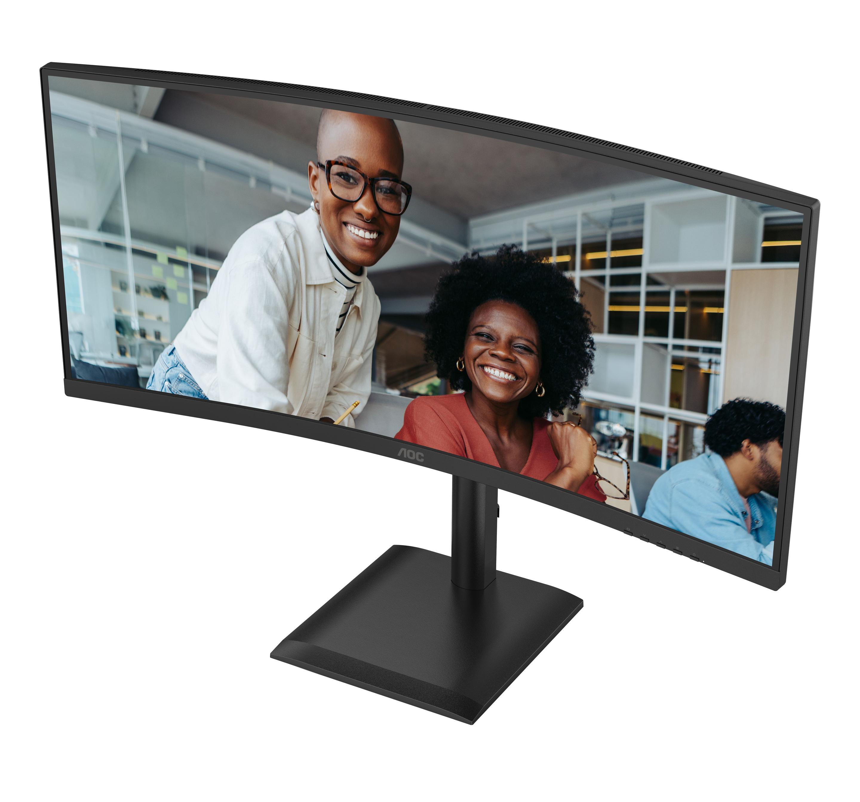 Monitor AOC CU34E4C (34" UltraWide Quad HD - VA - 120 Hz - Preto) — miniatura 4