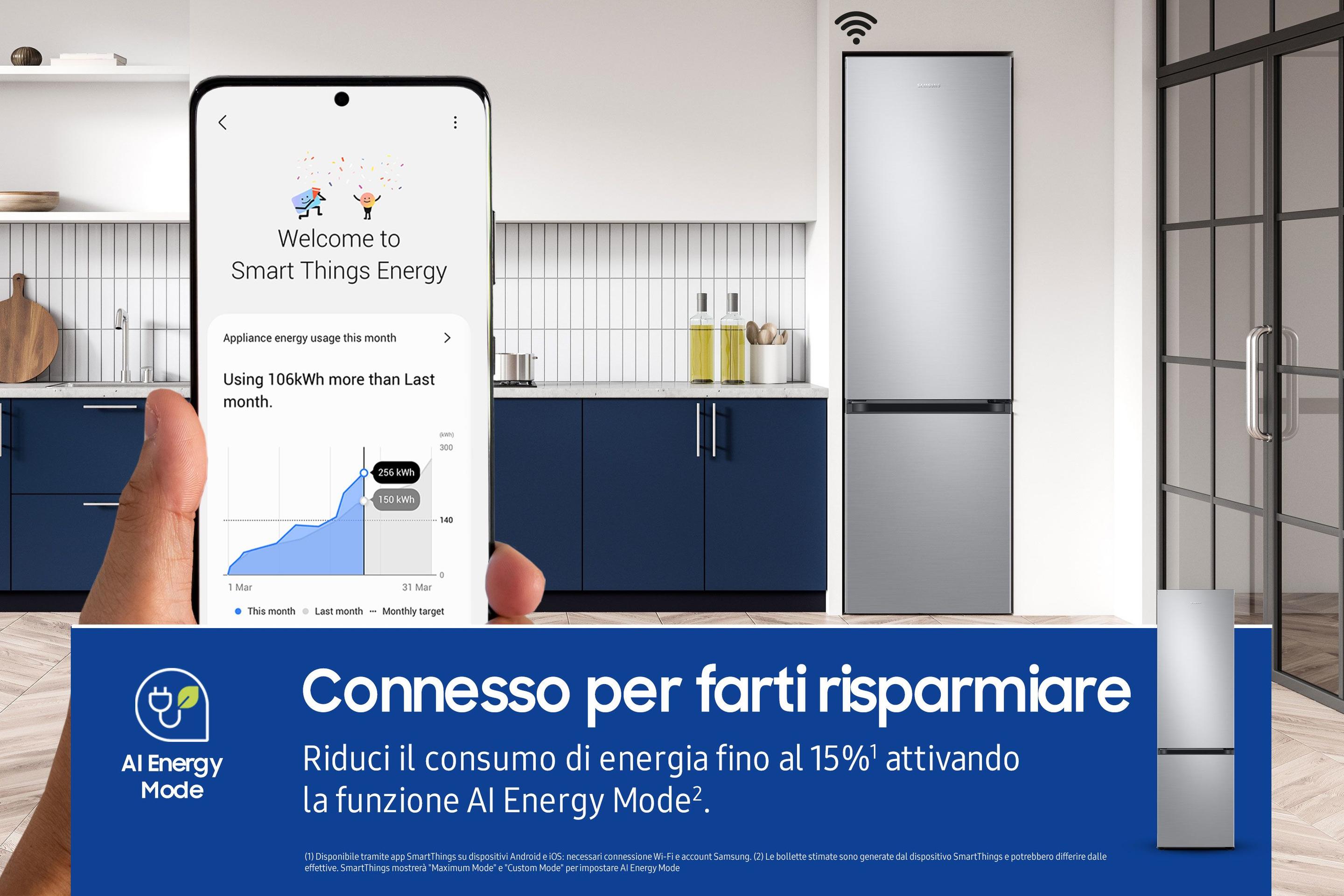 Frigorífico Combinado Independente SAMSUNG RB38C603DSA/EF (390 l - 203x59,5x65,8 cm - 60 cm - Inox) — miniatura 4