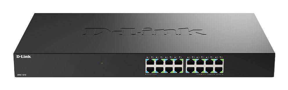 Switch D-LINK DMS-1016/E (2.5G Ethernet - 80 Gbit/s - L2+ - Preto)