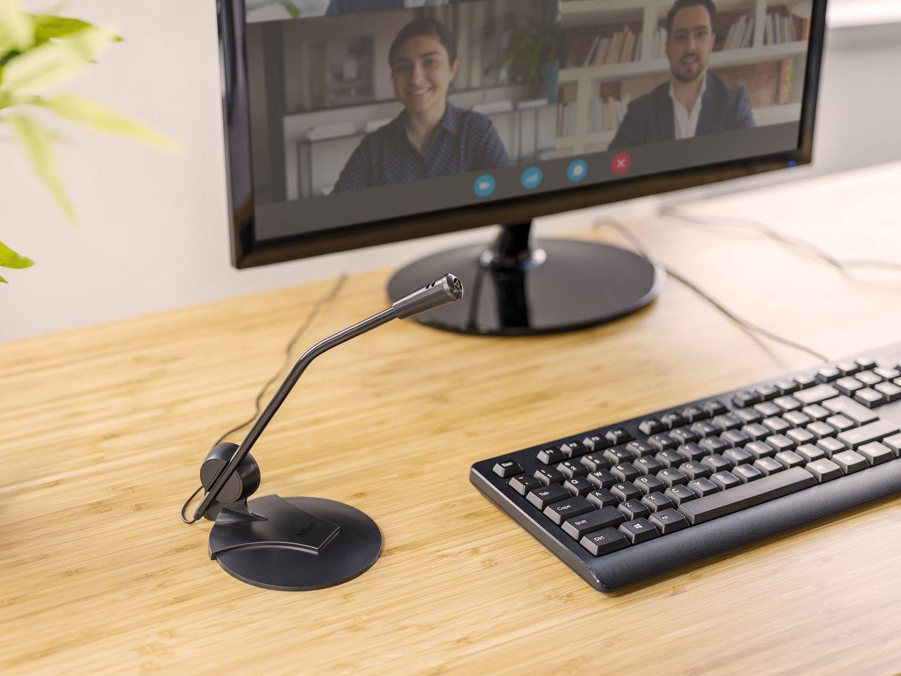 Microfone TRUST Primo 21674 (Microfone para PC - Com fios - 3.5 mm - Preto) — miniatura 4