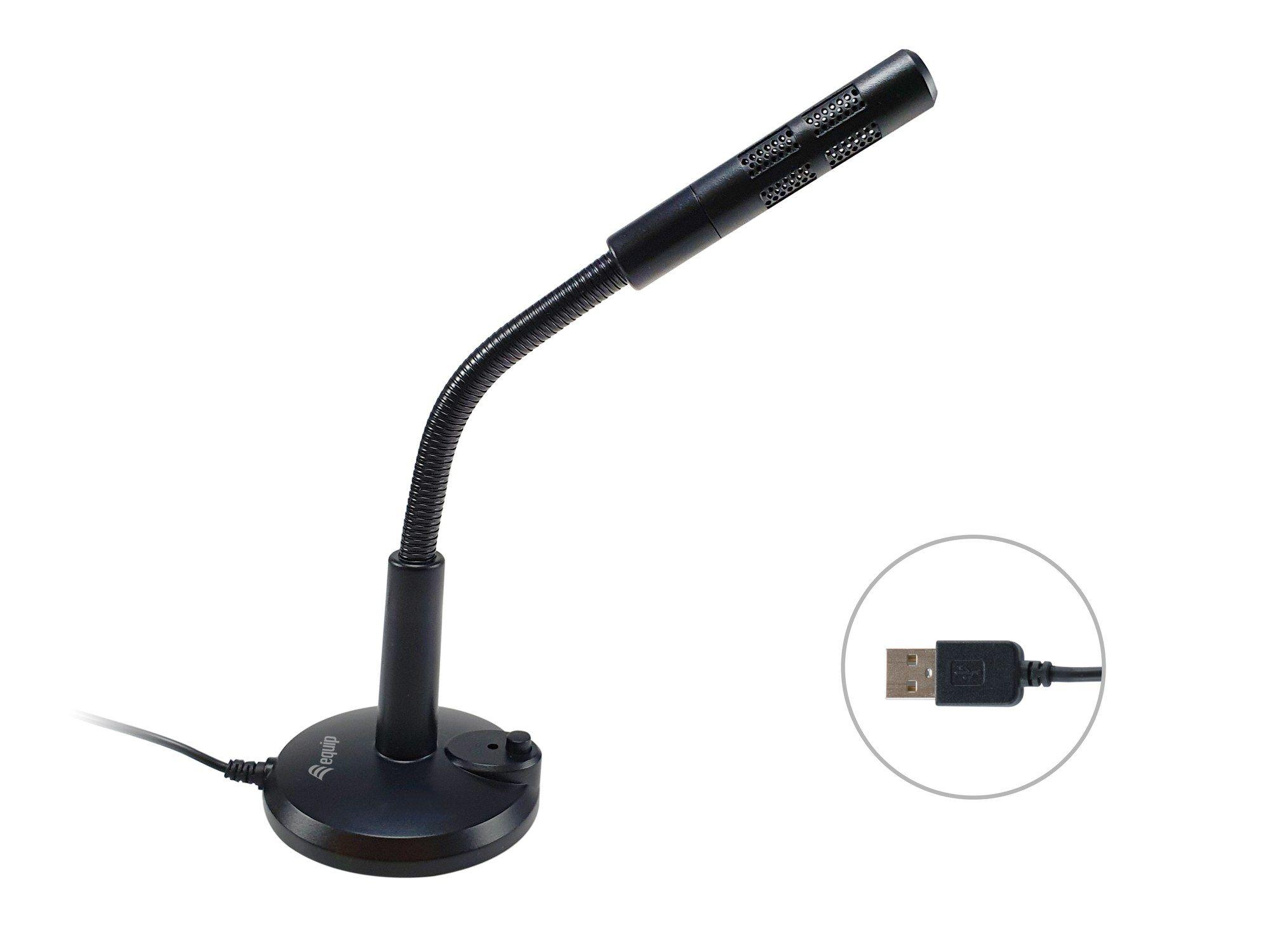 Microfone de Mesa EQUIP 245340 (Microfone de mesa - Com fios - USB - Preto), miniatura 2