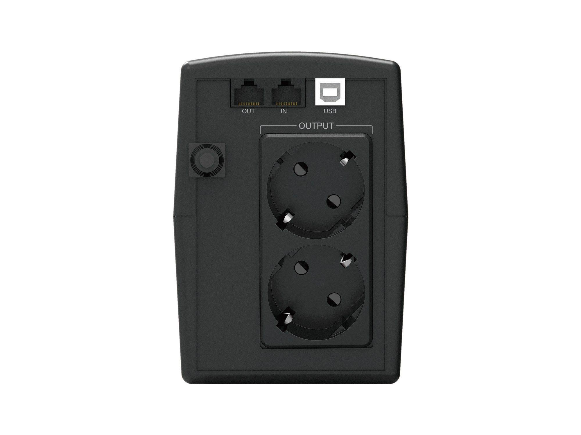 UPS Line-Interactive CONCEPTRONIC ZEUS01ES (Cabo USB - Tipo F - Preto), miniatura 4
