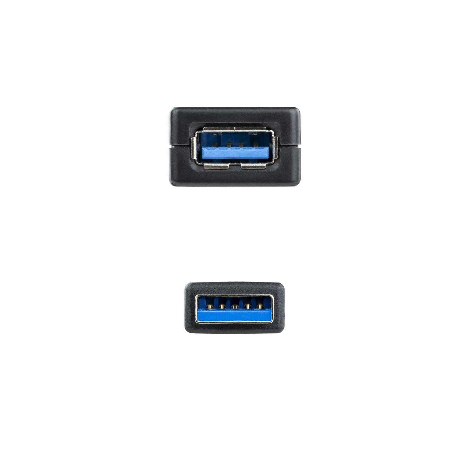 Cabo de Extensão USB NANOCABLE 10.01.0312 (10 m - USB A - USB 2.0 - Preto) — miniatura 2