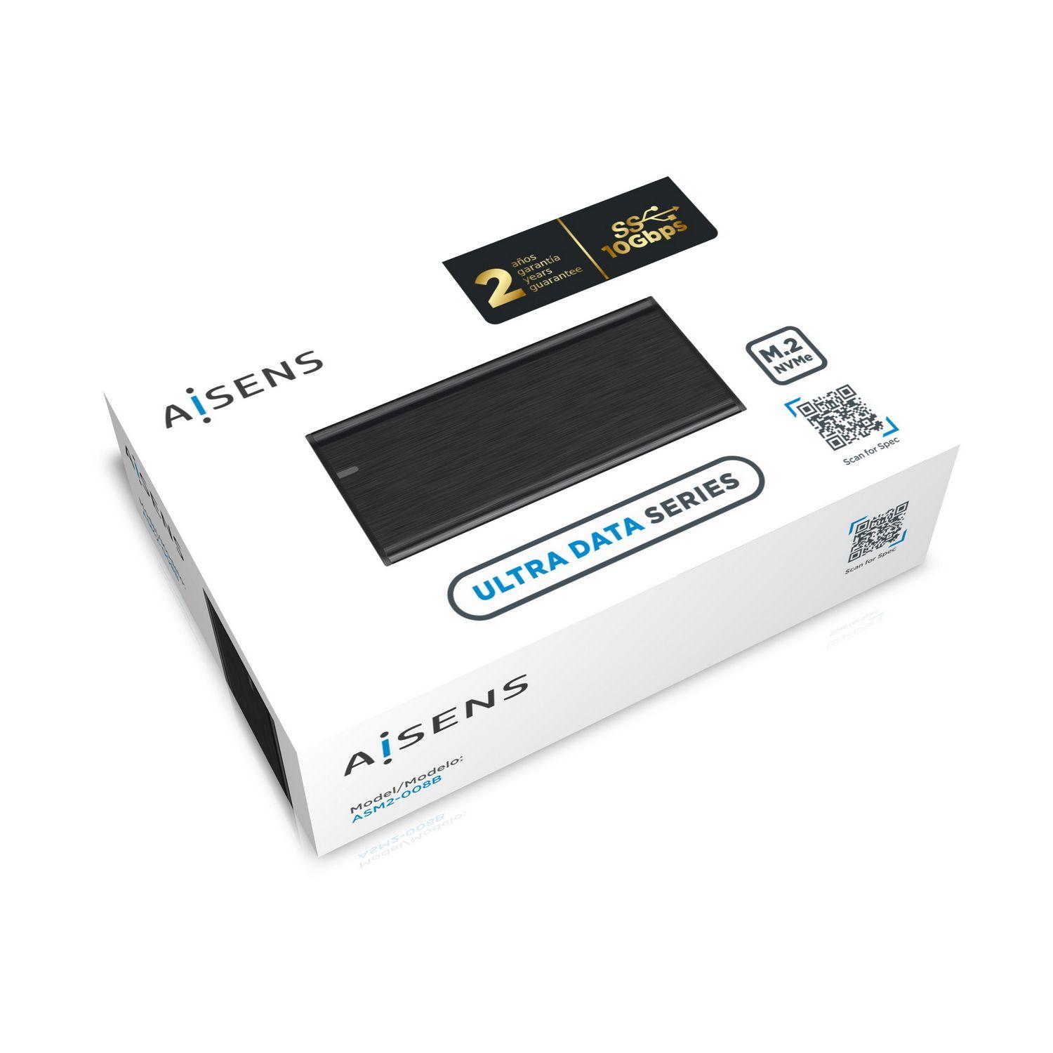 Caixa Externa AISENS ASM2-008B (2 TB - M.2 - PCI Express NVMe - Preto) — miniatura 7