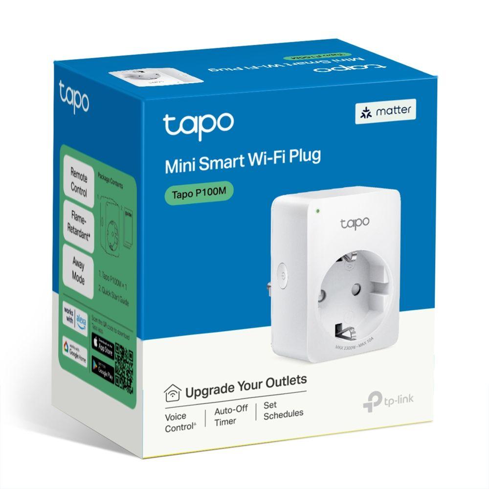 Tomada Inteligente TP-LINK Tapo P100M V1 (Policarbonato - Branco), miniatura 2