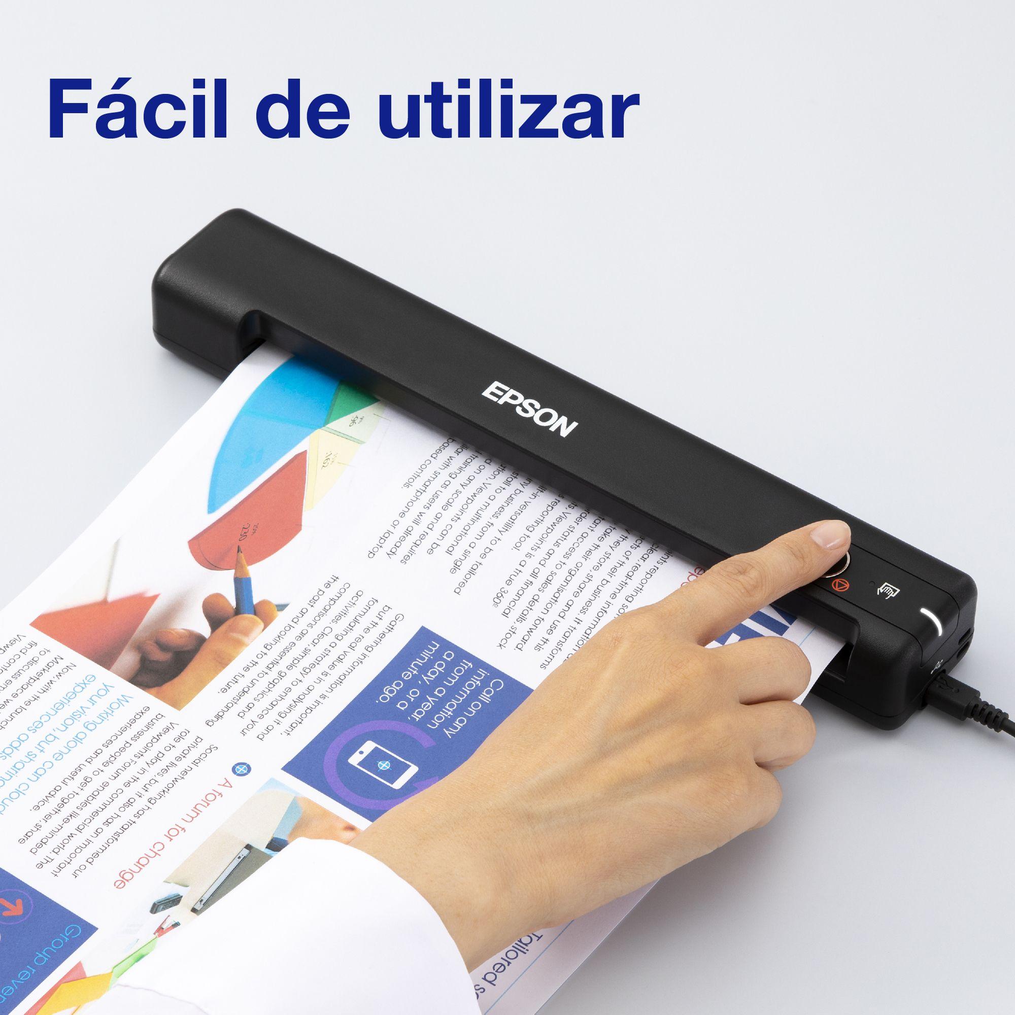 Scanner Portátil EPSON WorkForce ES-50 (Hi-Speed USB 2.0 - USB - Preto) — miniatura 4