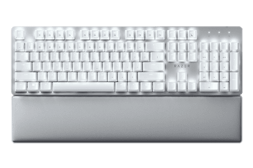 Teclado RAZER Pro Type Ultra (Inglês - Mecânico - Tamanho completo - Branco e Prateado)