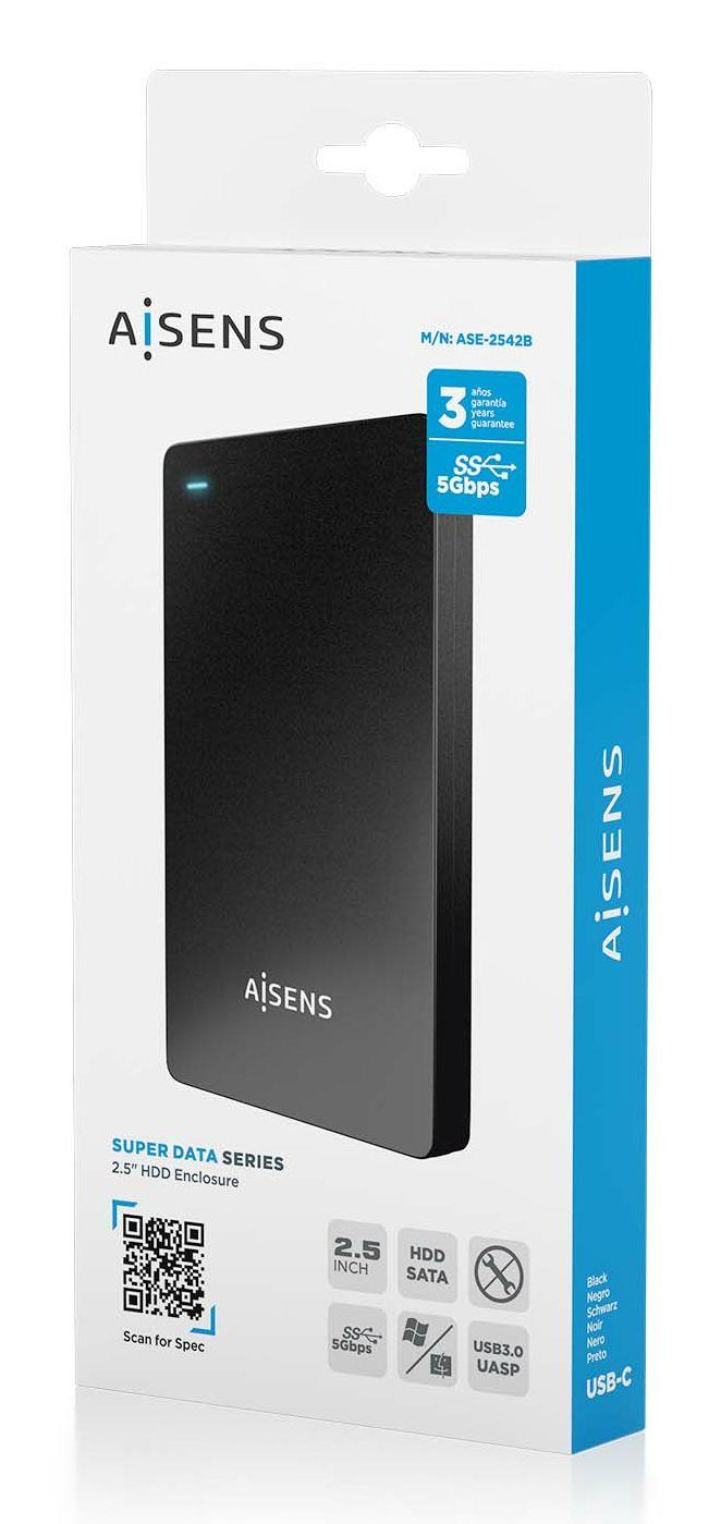 Caixa Externa AISENS ASE-2542B (2,5" - Preto) — miniatura 7