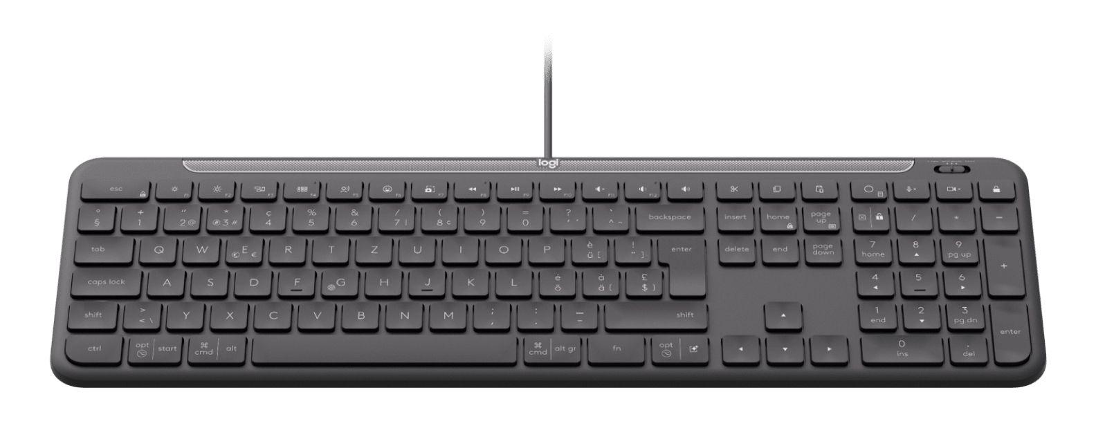 Teclado LOGITECH Signature Slim K620 for Business (Estados Unidos - Teclas de tesoura - USB - Grafite) — miniatura 3