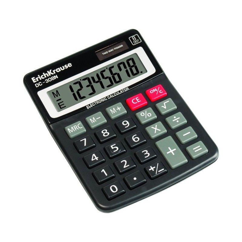 Calculadora de Secretária ERICHKRAUSE DC-310N (Plástico - Preto), miniatura 2