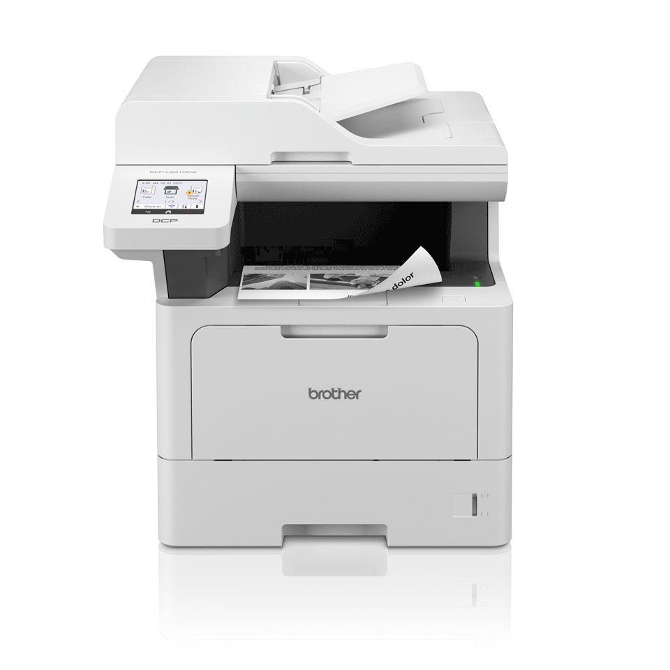 Impressora Multifunções Laser BROTHER DCP-L5510DW (A4 - Impressão a preto e branco - 250 folhas - Branco)