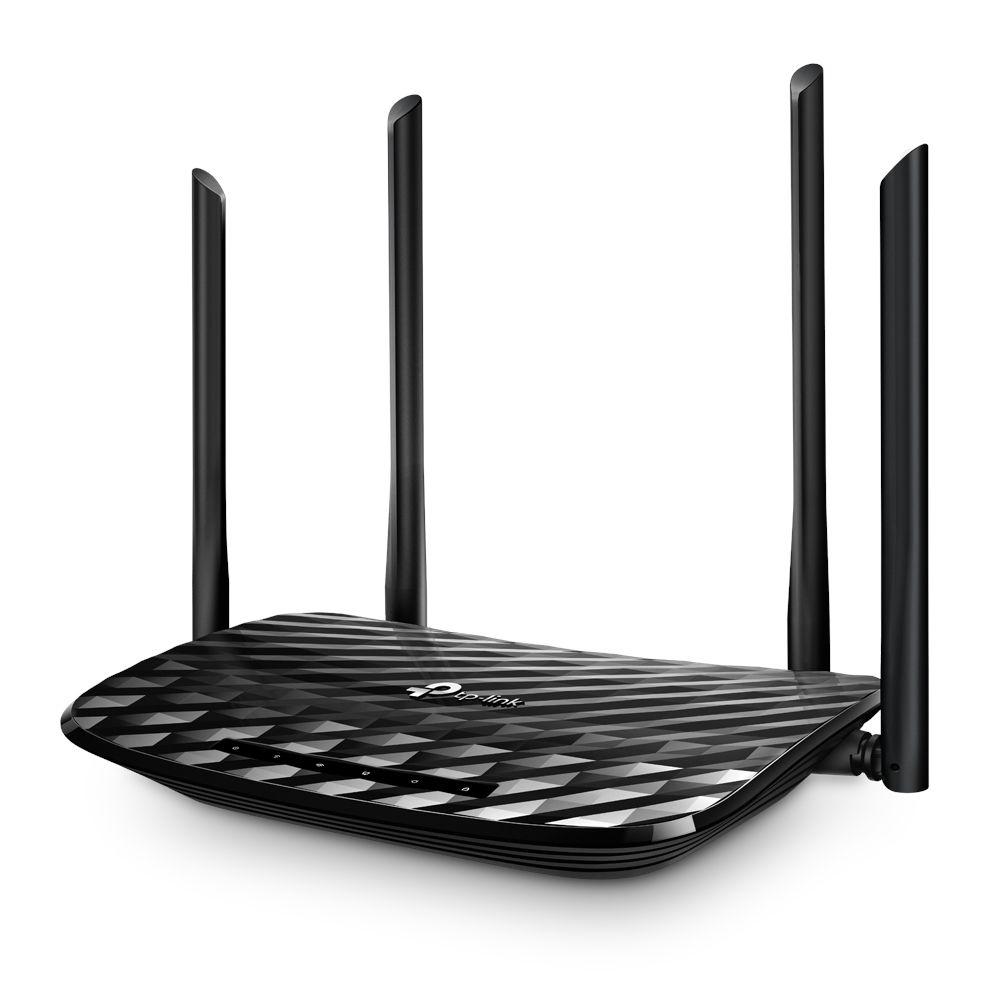 Router TP-LINK Archer A6 (Wi-Fi 5 - 867 Mbit/s - Dual-band - Preto)
