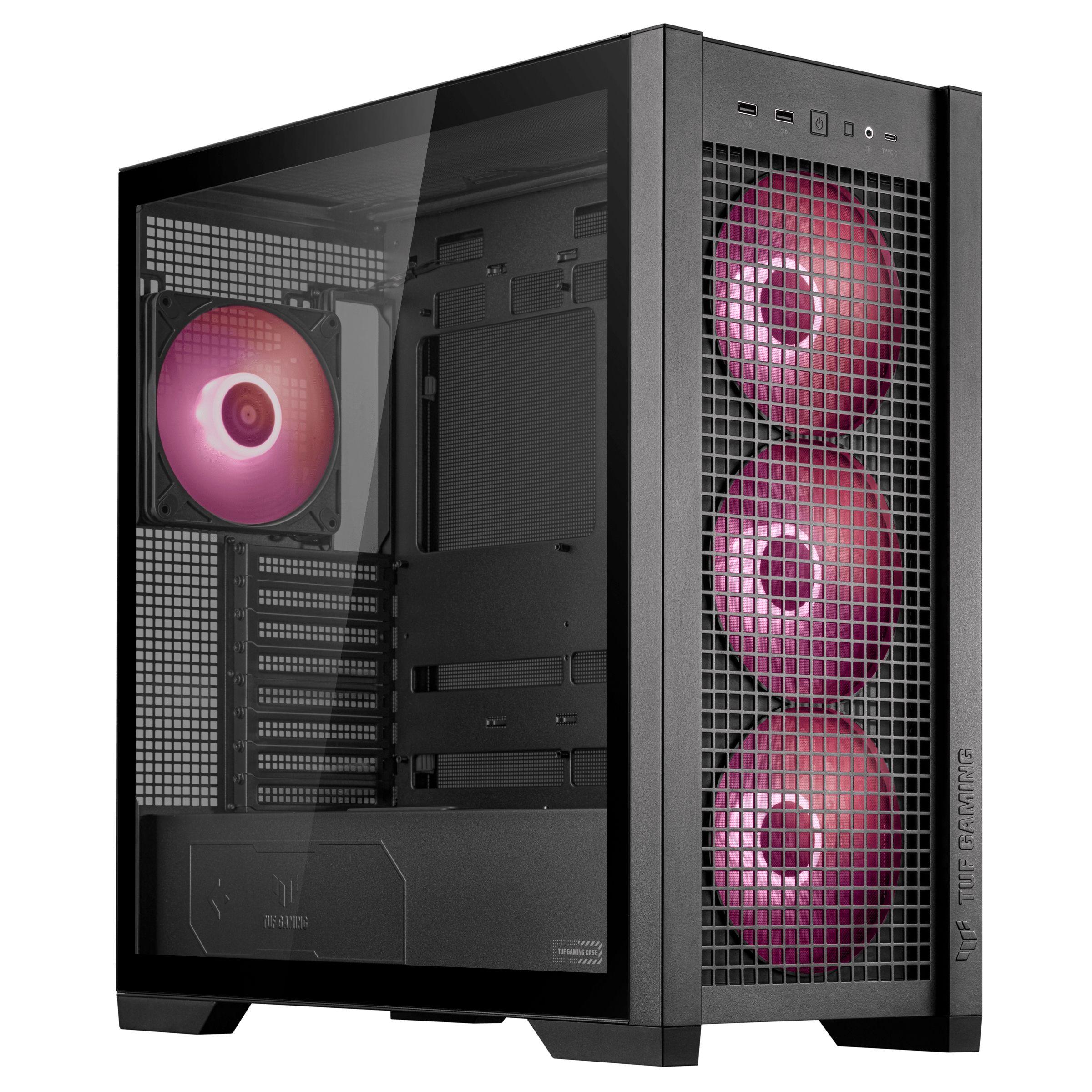 Caixa PC ASUS TUF Gaming GT302 TG ARGB (EATX, ATX, micro ATX, Mini-ITX - ATX, SFX, SFX-L - Midi Tower - Preto), miniatura 8