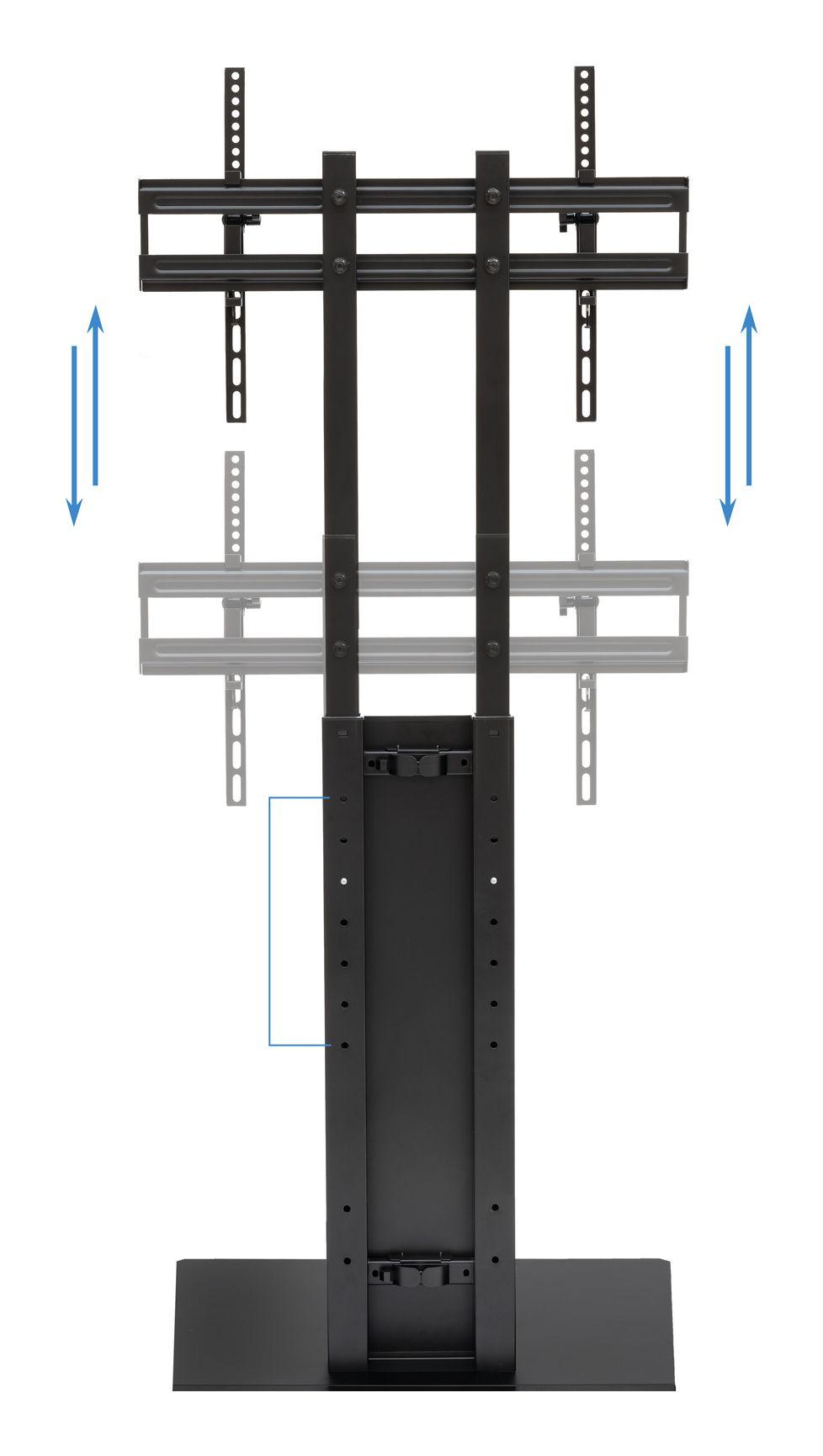 Suporte de Chão para TV TOOQ FS2288M-B (200 x 200-600 x 400 mm - 600 x 400 mm - 200 x 200 mm - Preto), miniatura 5