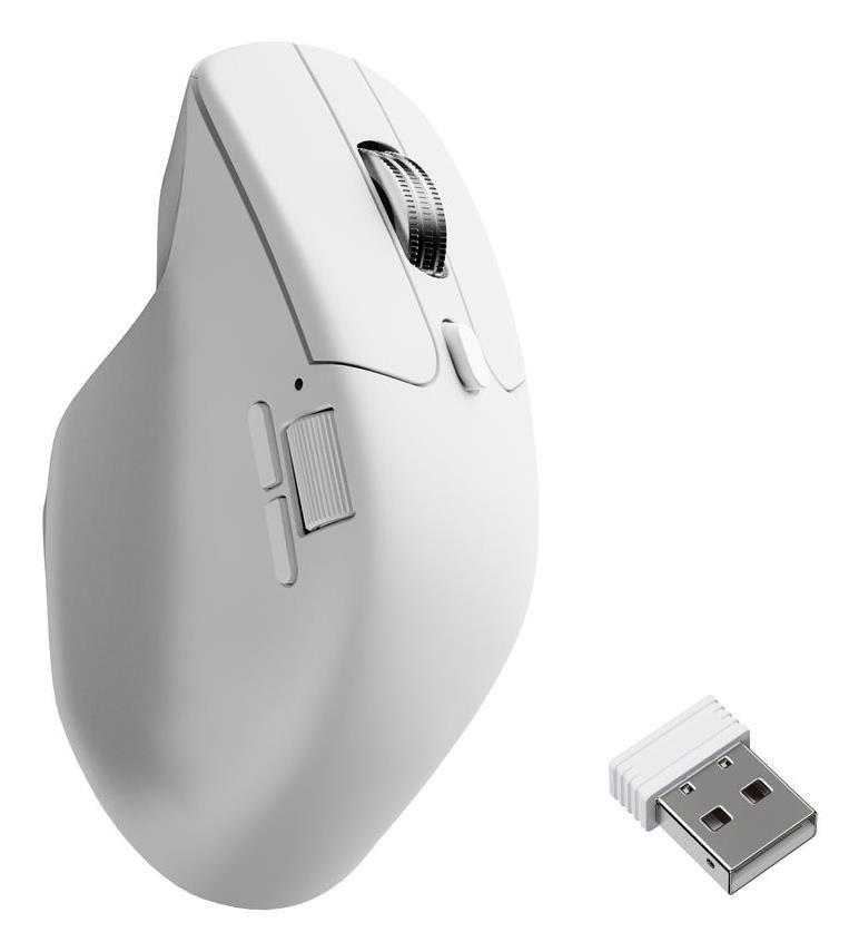 Rato KEYCHRON M6S-A24 (Mão direita - 30 000 DPI - Ótico PixArt 3950 - Branco)