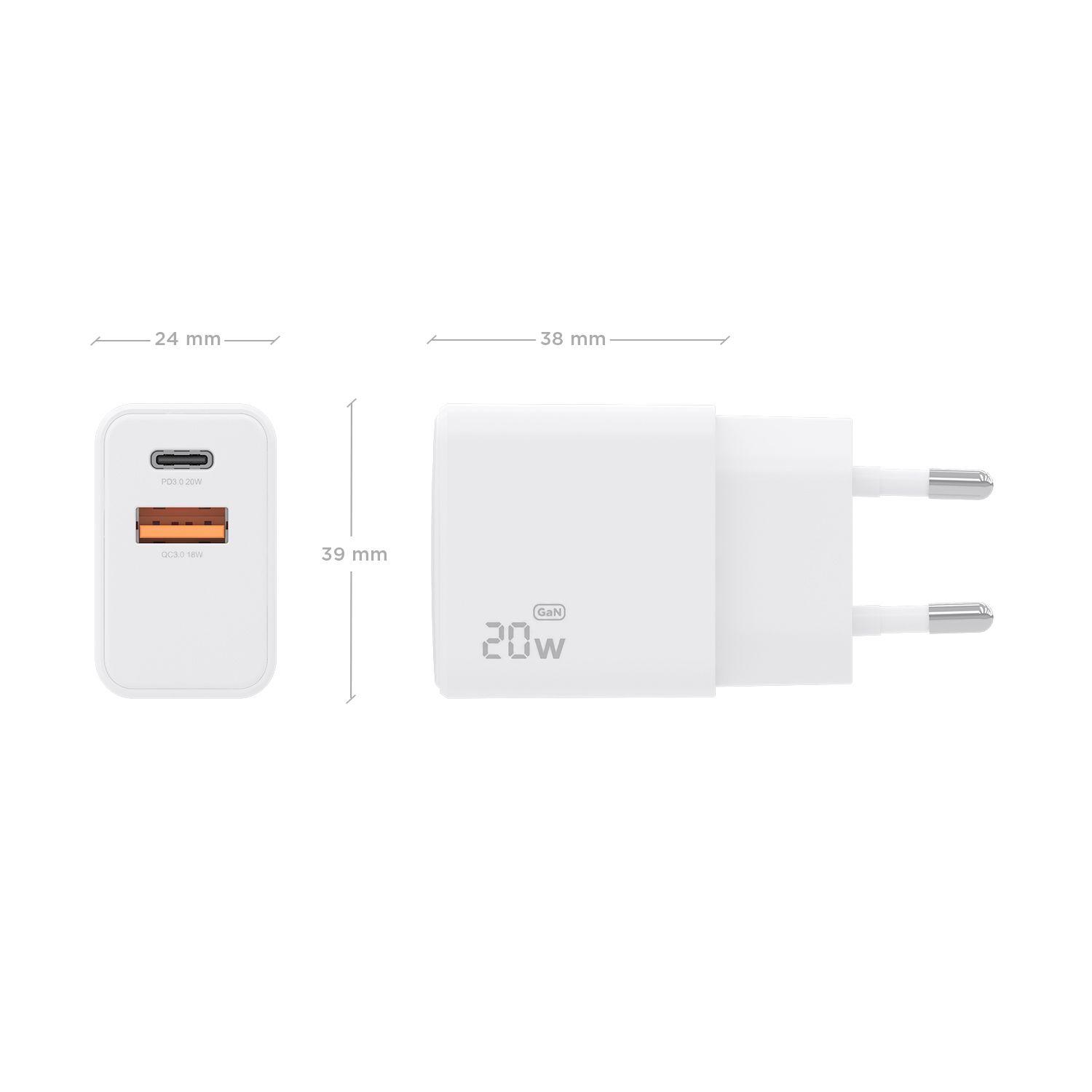Carregador de Tomada AISENS A110-1025 (20 W - Branco) — miniatura 4