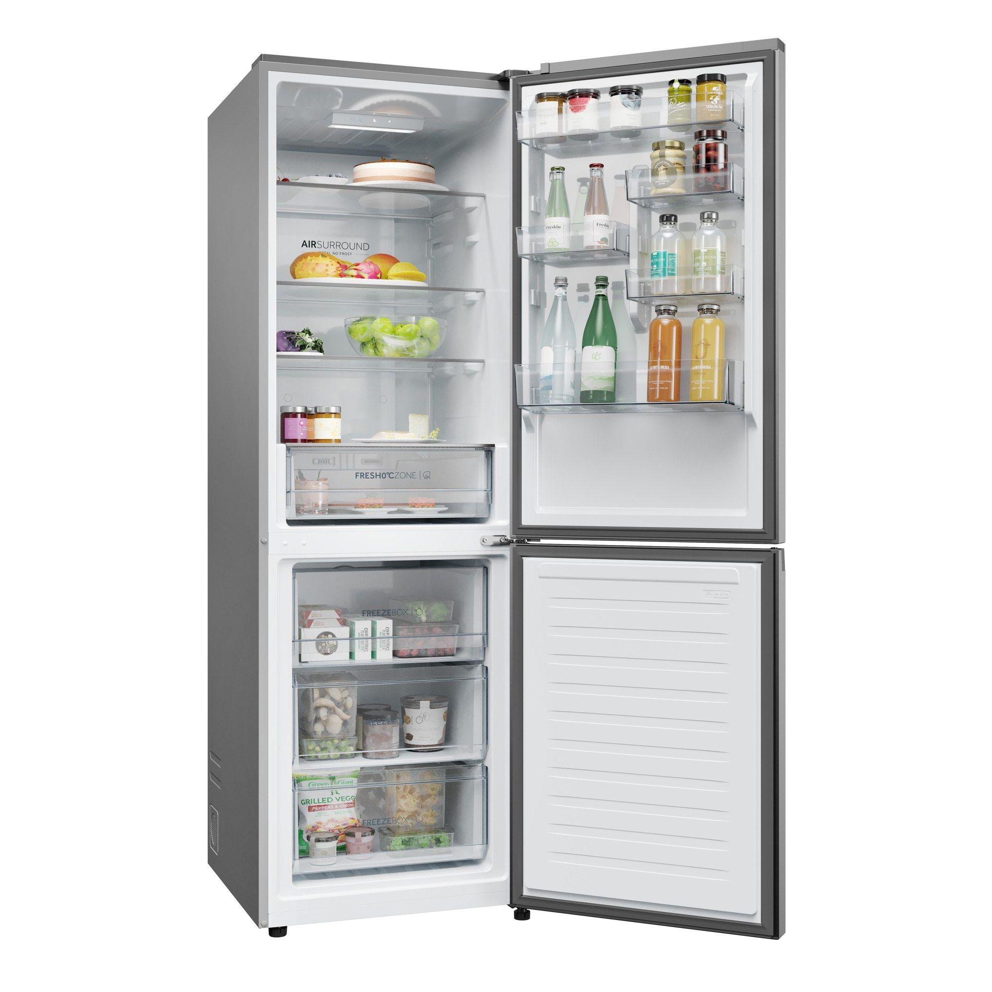 Frigorífico Combinado Independente HAIER HDPR1618ANPK (355 L - 185x59,5x66,7 cm - 185 cm - Inox), miniatura 4