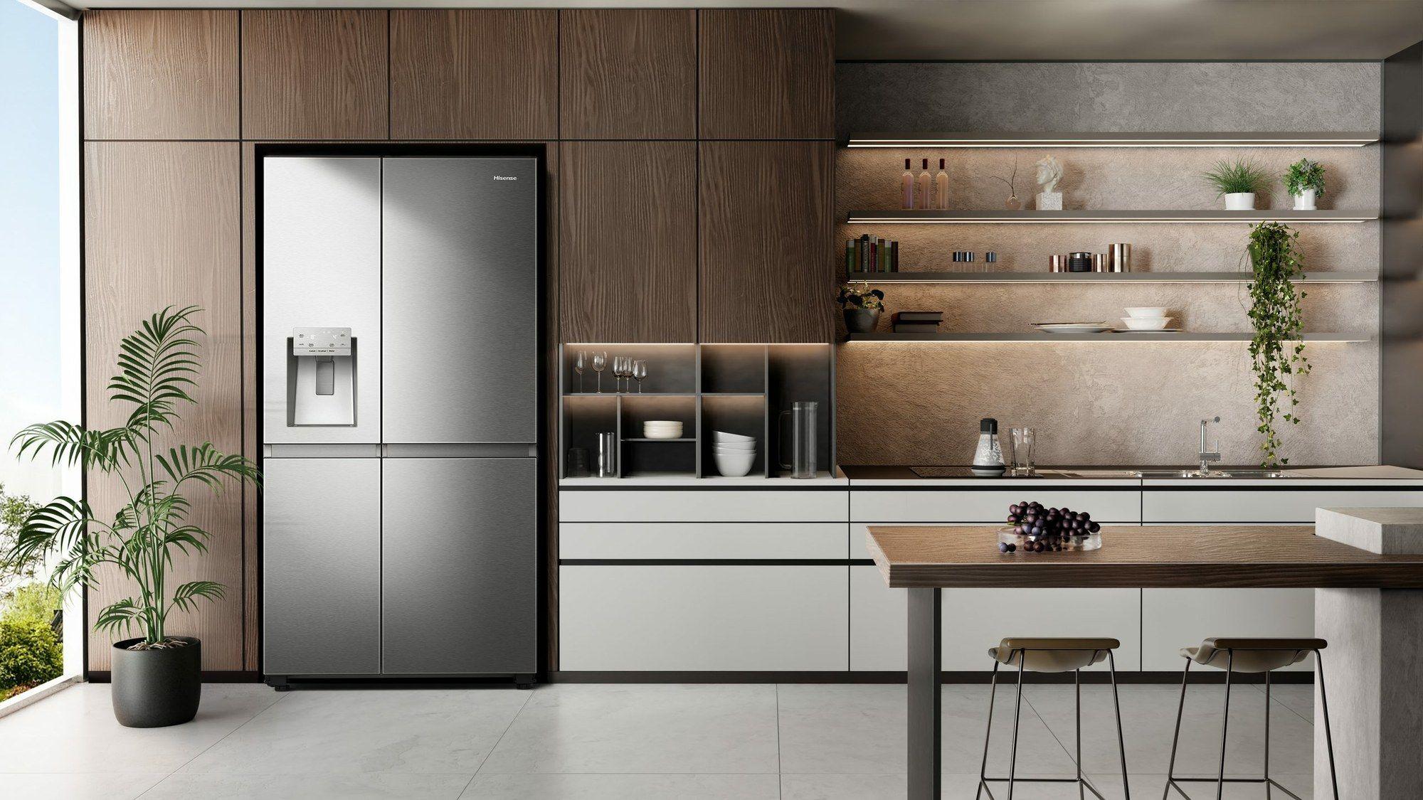 Frigorífico Americano Independente HISENSE RS818N4IIE1 (632 L - 179x91x73 cm - 179 cm - Inox), miniatura 2