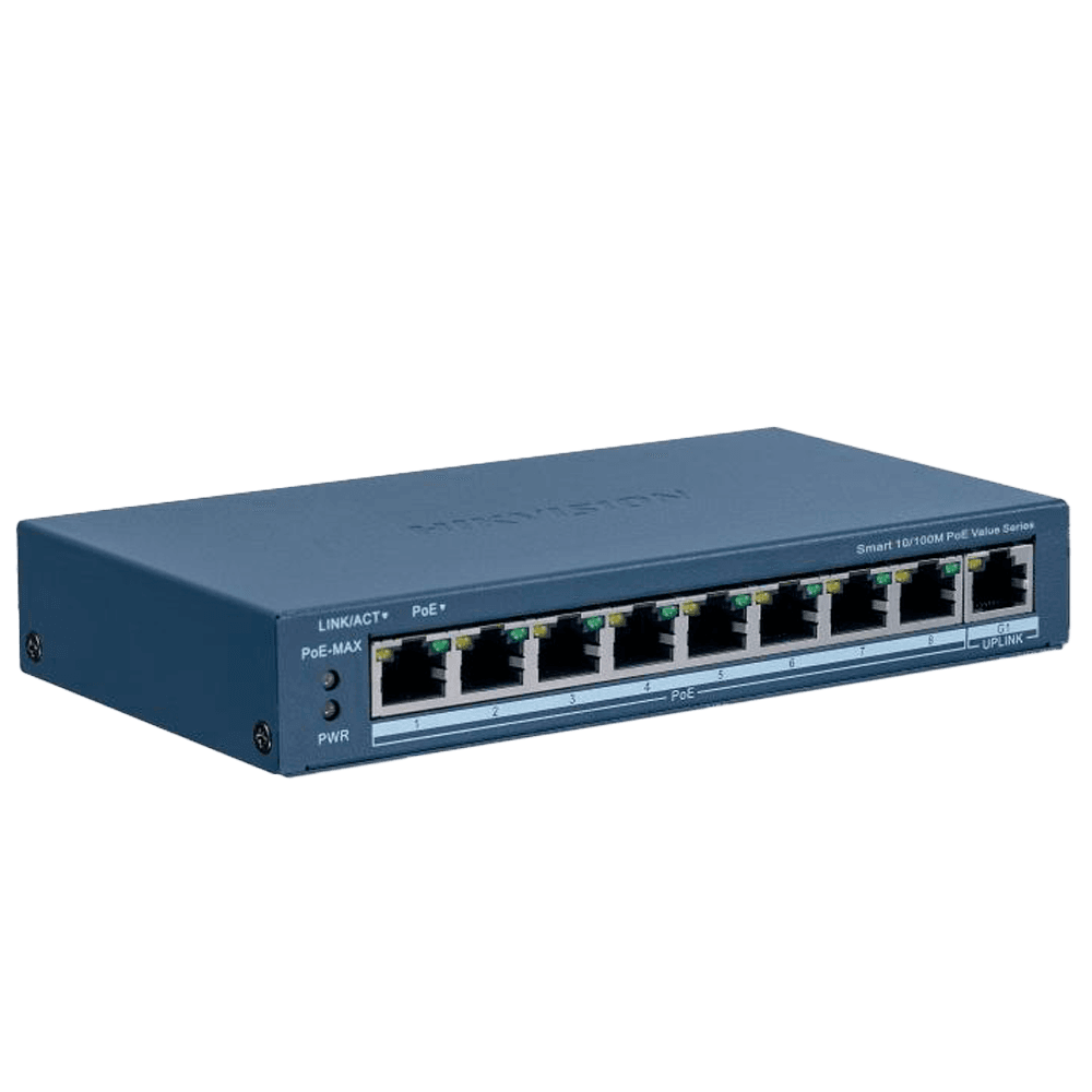Switch Gerível HIKVISION DS-3E1309P-EI/M (Fast Ethernet - 3,6 Gbit/s - L2 - Cinzento)