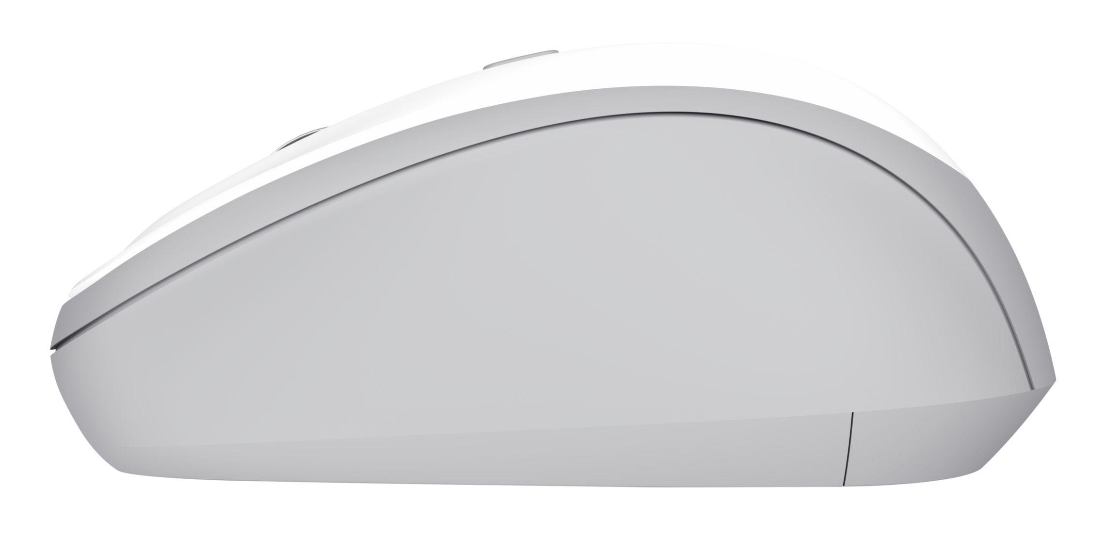 Rato TRUST Yvi+ (Ambidestro - 1600 DPI - Ótico - Branco) — miniatura 3
