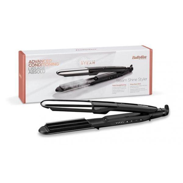 Alisador de Cabelo a Vapor BABYLISS ST496E (Plástico - Preto/Prateado), miniatura 2