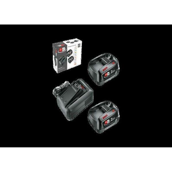 Conjunto Inicial de Baterias e Carregador BOSCH HOME & GARDEN 1600A031T5 (Preto)