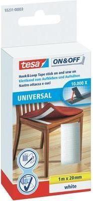Fita de Fecho Aderente TESA ON & OFF® UNIVERSAL (Branco)