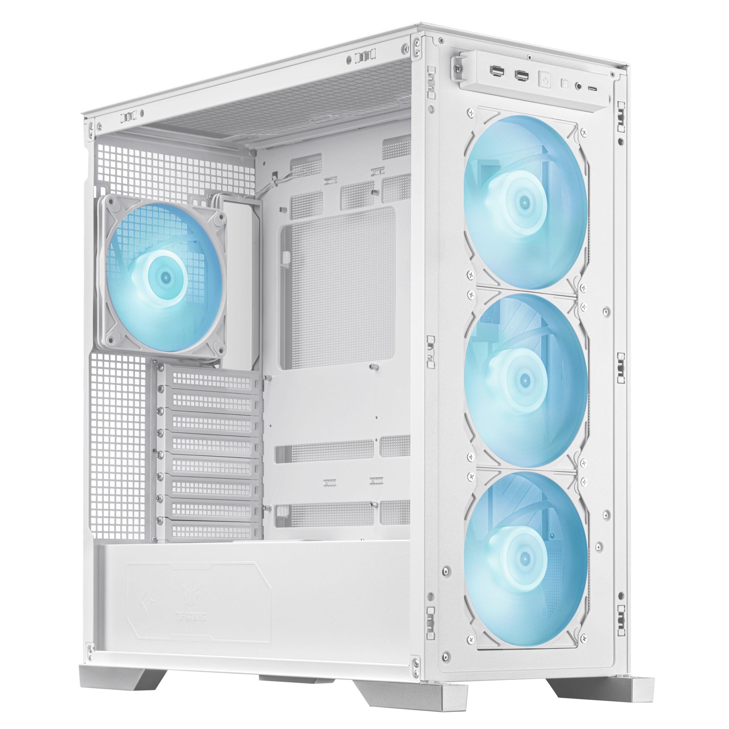 Caixa PC ASUS TUF Gaming GT302 ARGB (EATX, ATX, micro ATX, Mini-ITX - Midi Tower - 16,5 cm - Branco) — miniatura 14
