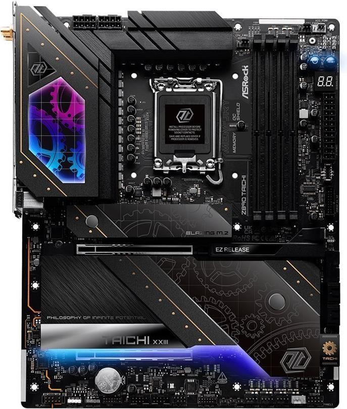 Motherboard ASROCK Z890 Taichi (LGA 1851 - Intel Core Ultra - ATX - Preto)